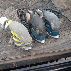 3 Ryobi Corded Sanders 