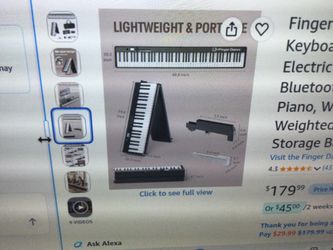 FINGER DANCE FOLDING PIANO KEYBOARD 88 KEYS, POTABLE ELECTRIC KEYBOARD WITH BLUETOOTH MIDI , FULL SIZE DIGITAL PIANO, WOOD GRAIN, SEMI WEIGHTED, TOUCH