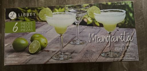 New margarita 6 piece cup set