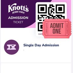 Knotts Single Day Tickets