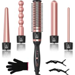 5-in-1 Interchangeable Curling Iron Set