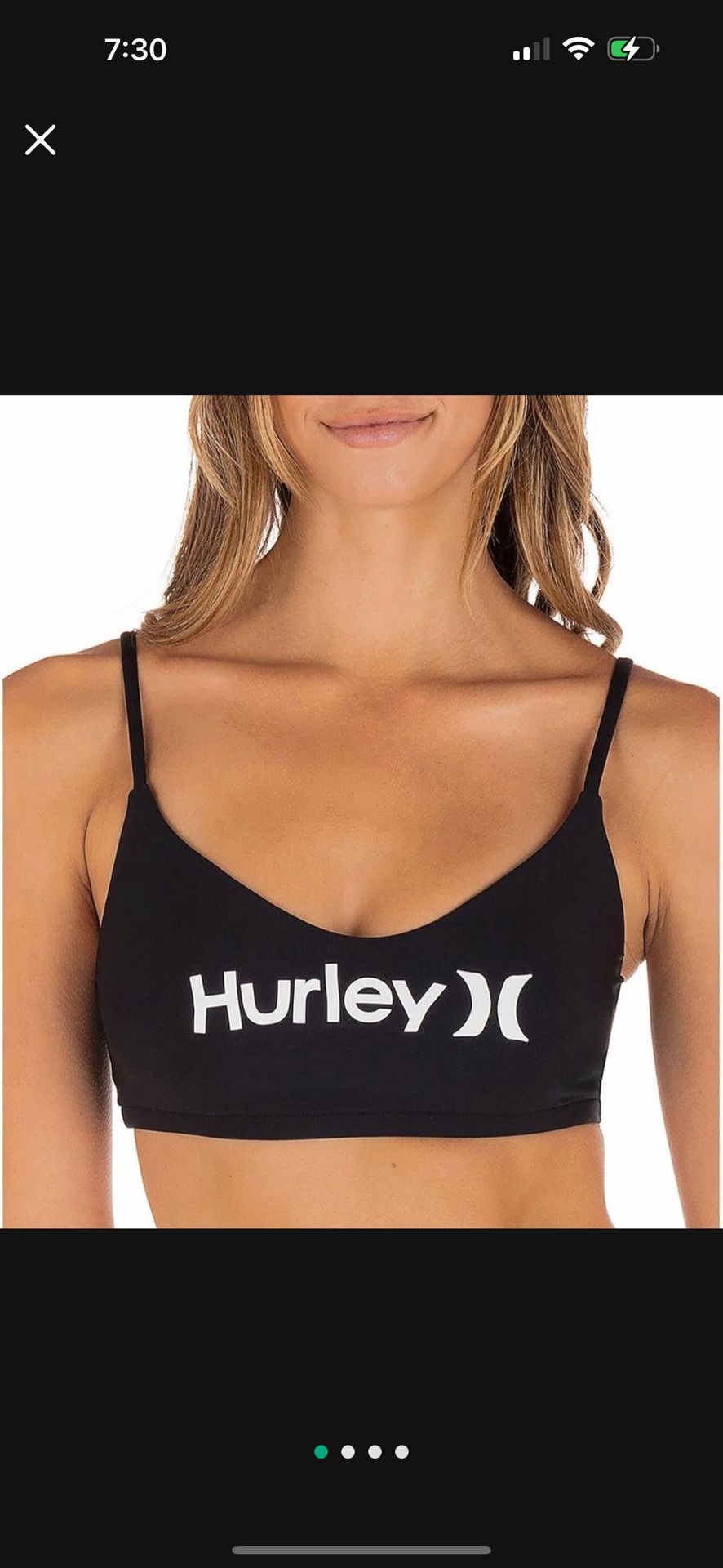 Hurley Women's Top- Size M. Black