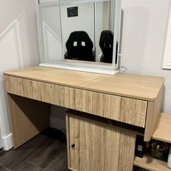 Desk/ Vanity in Natural Color