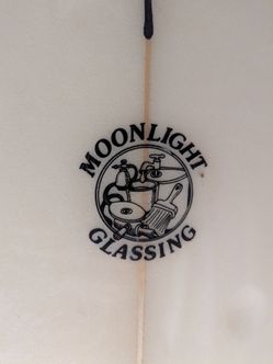 Old school single fin surfboard