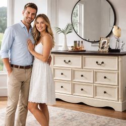 Brand New Luxury 8 Dresser Drawer With Power Source Worth $490