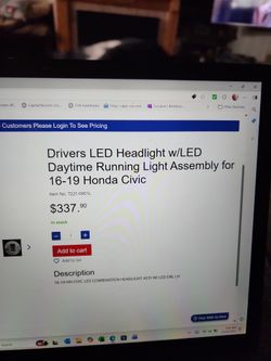Headlight Assembly 2016 - 2019 Honda Civic Drivers Side