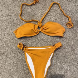 Orange Bikini Swim Suit Bathing Suit Swim Wear 2 Pieces. Size S/M