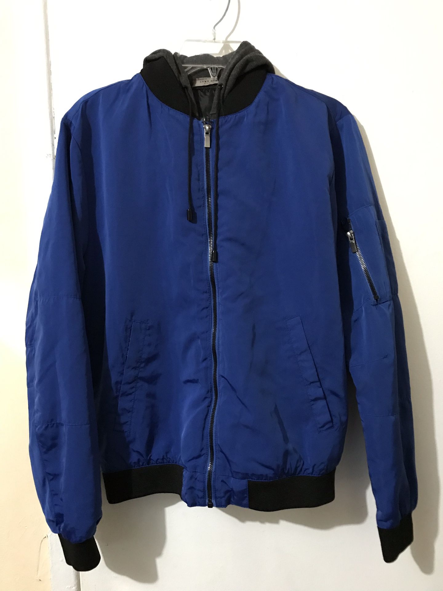 ZARA Man’s Bomber Style Jacket with hoodie