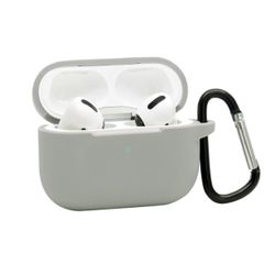 Silicone Protective Case for Apple AirPods Pro with Carabiner 