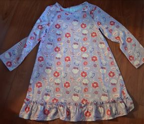 Girls size 5-6 GYMBOREE FLANNEL NIGHT GOWN