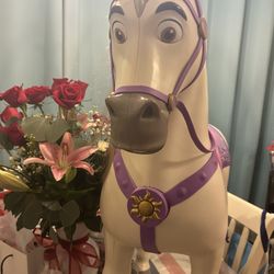 Disney Princess Playdate Maximus Horse Ride On My Size Pony 32" Rapunzel Tangled