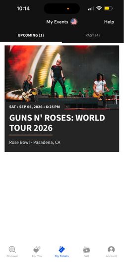 Gun and roses tickets
