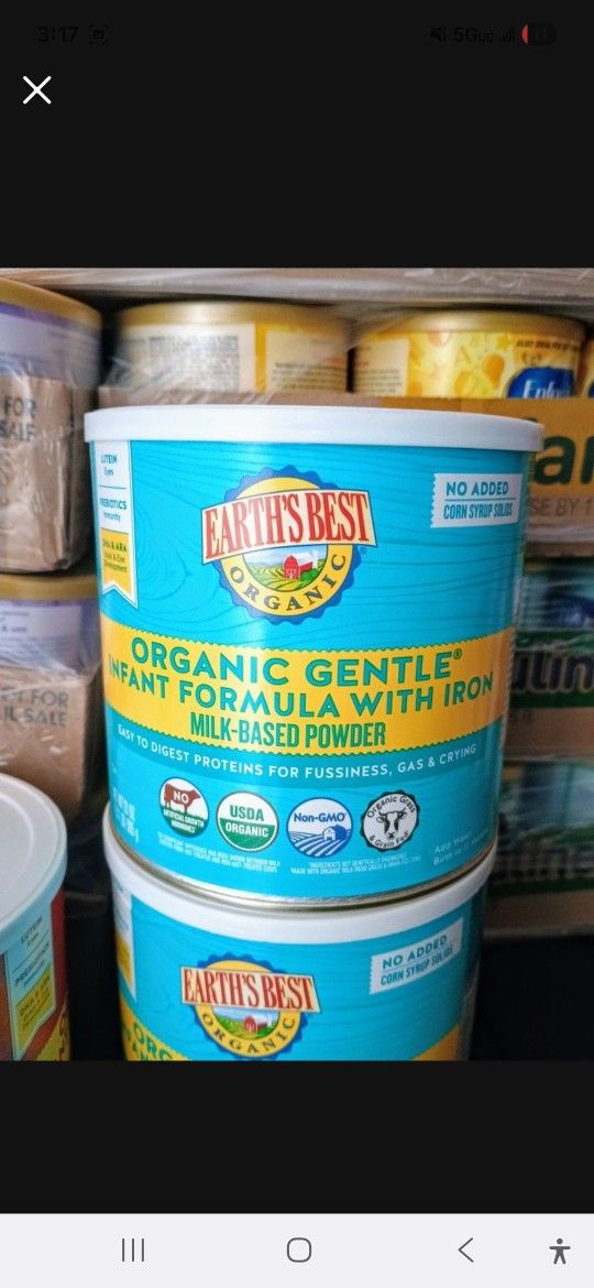 Earths Best Organic Gentle Formula