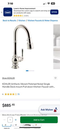 “KOHLER”  Kitchen Faucet