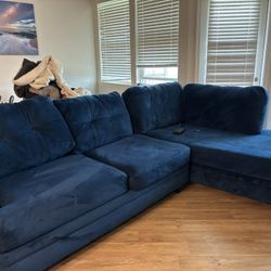 Gently Used Sectional With Chaise