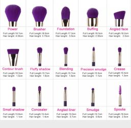 15Pcs LA Makeup brushes