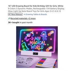 Brand new 16" LED Drawing Board for Kids Birthday Gift for Girls