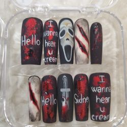 halloween press on nails