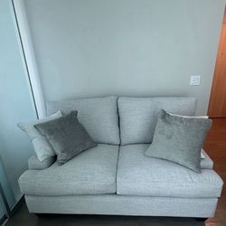 Living Spaces Love Seat With Deep Seats( Harper Down |||)