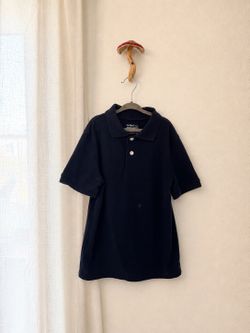 Cat & Jack Navy Blue School Uniform Collared Boys Shirt – Size Small