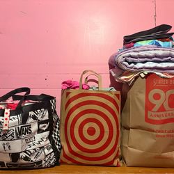 Bundle of baby girls clothes