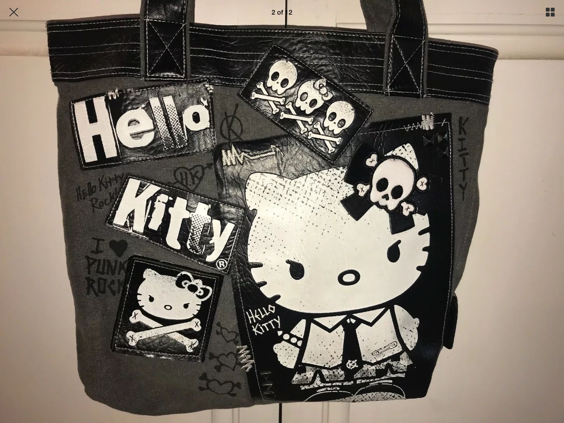Hello kitty punk rock tote/purse