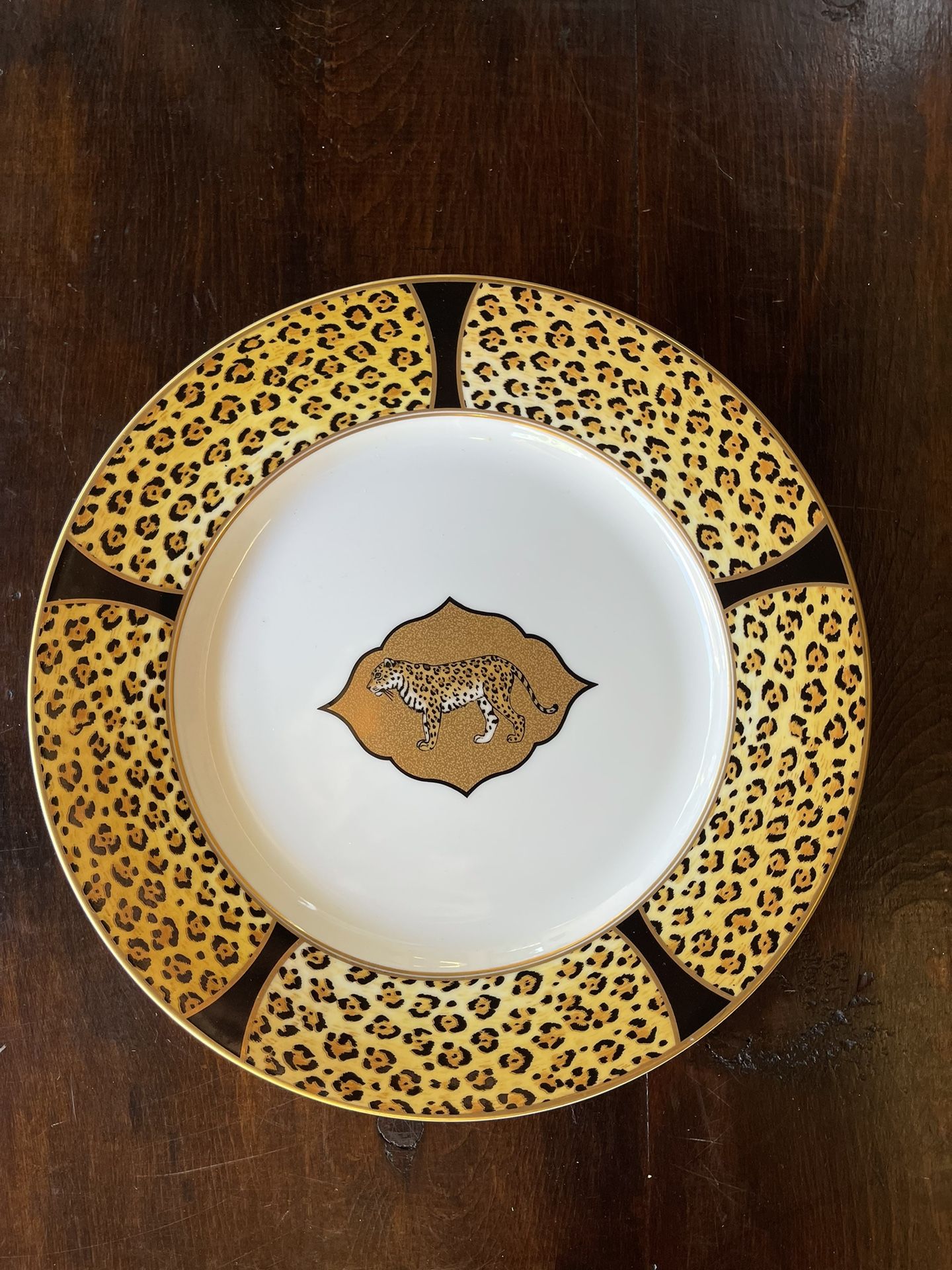 Set of 8 Lynn Chase Amazonian Jaguar Charger Plate 12