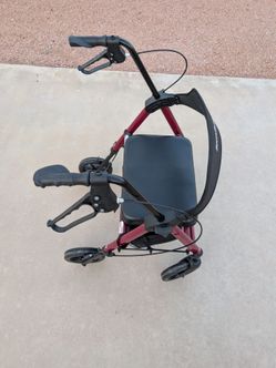 Rollator Walker with Seat and brakes– Foldable, Lightweight,