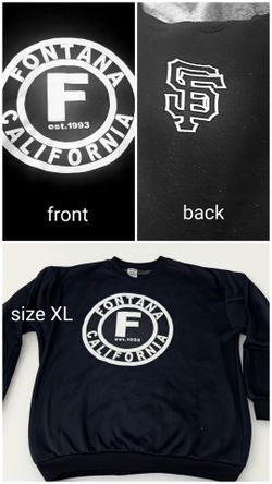 Fontana pullover sweater with S.F initials on back
