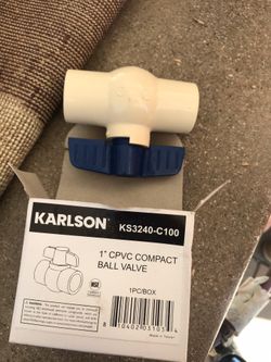 1” CPVC ball valve
