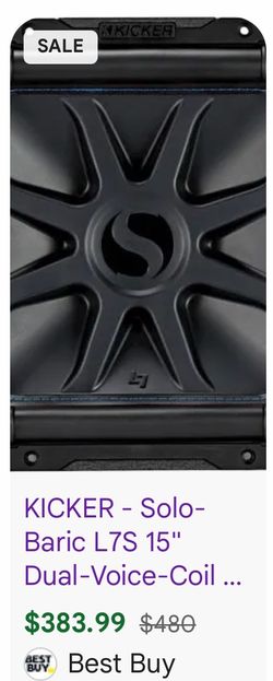2 Kicker L7 15 subwoofers