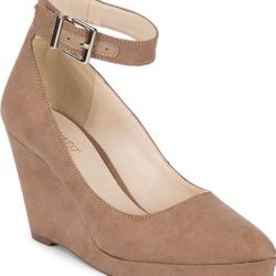 Nine West Wedge Pumps Size 7  BRAND NEW Lucy Lou Natural Taupe