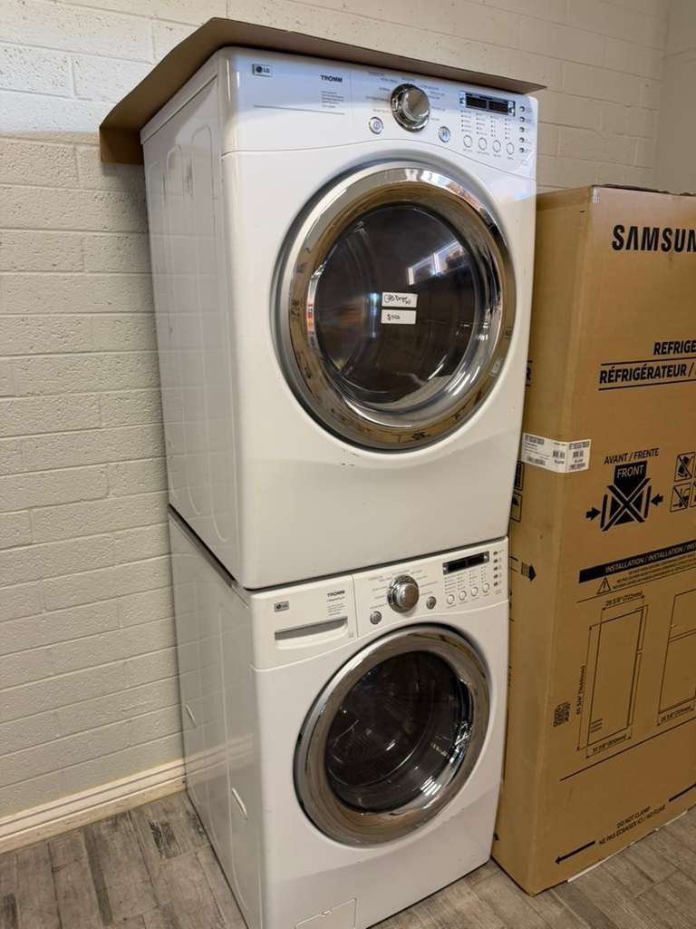 Lg washer and dryer set gas dryer  with warranty