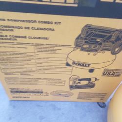 DeWalt Air compressor And Brad nail gun 