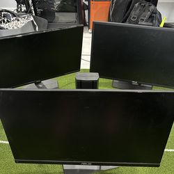 3 monitors