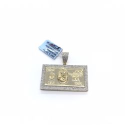 Diamond Money Pendant 10K New 