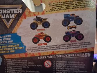 Monster jam trucks series 6 marvel  set of all 4 trucks