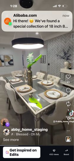 Elegant Z gallery Table for sale and the chairs for sale too