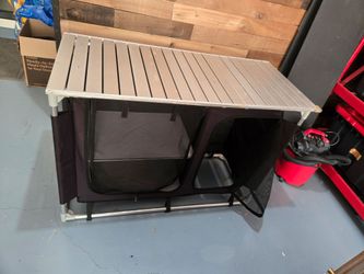 Camp Kitchen Table with Storage
