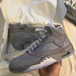 Jordan 5 Retro wolf grey size 9.5
