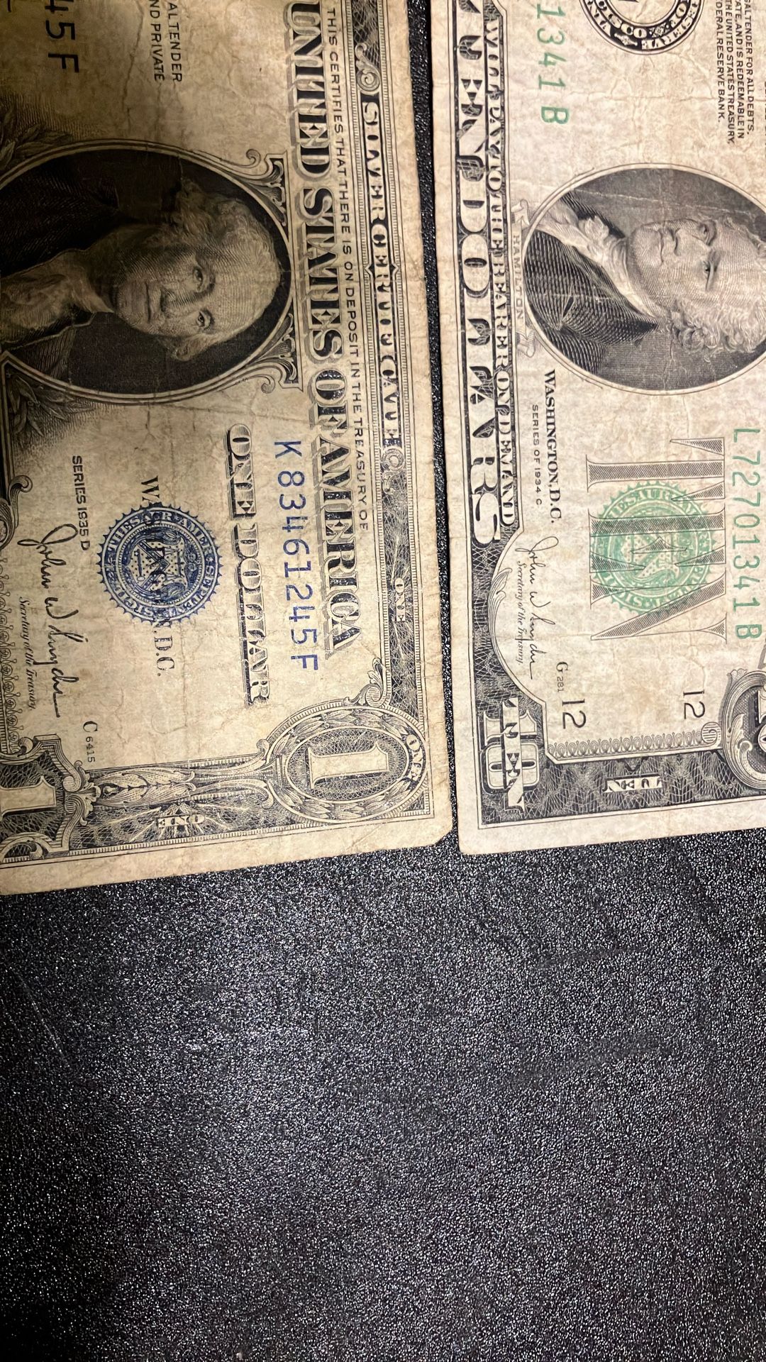 1934 And 1935 Usa Bill