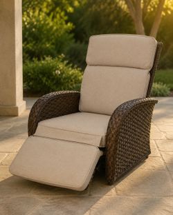 Outdoor Wicker Recliner Chair – $69.99 Each