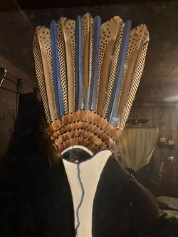 Native American ladies dance fan