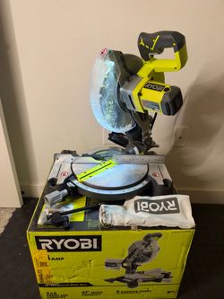 RYOBI 14 Amp Corded 10 in. Compound Miter Saw with LED Cutline Indicator