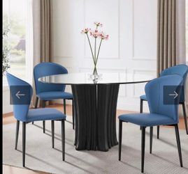 Modern Upholstered Dining Chairs Set of 4