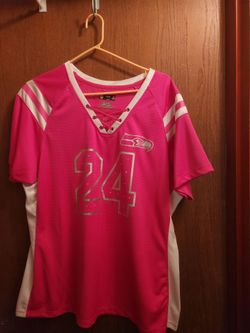 NFL Lynch 24 2x Pink shirt