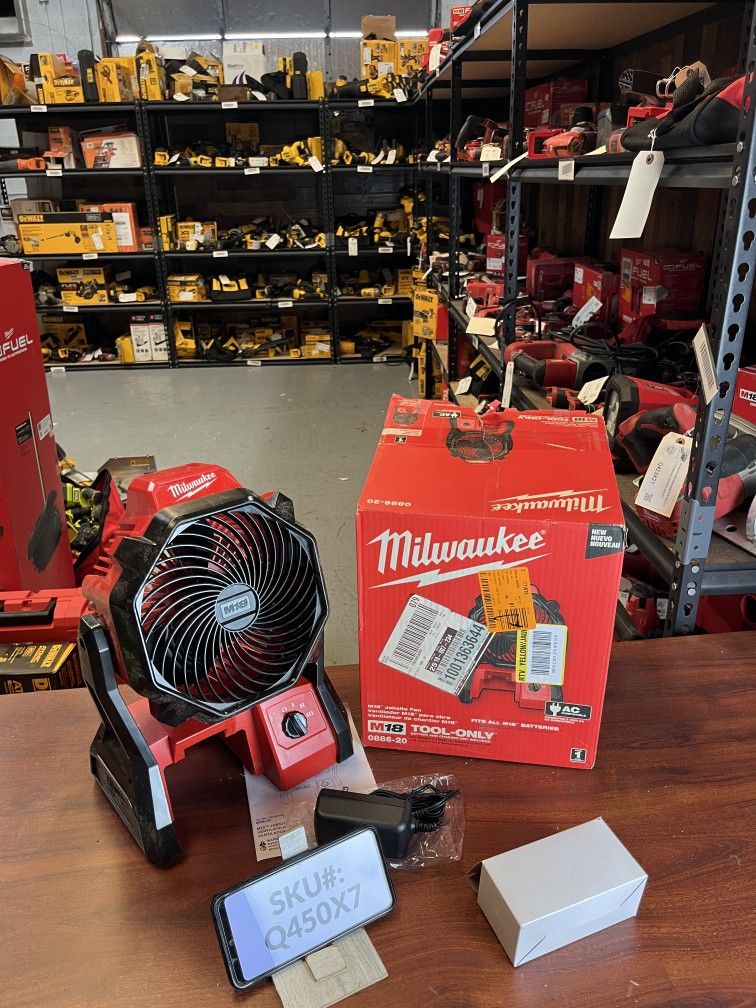 USED Milwaukee M18 18V Cordless Hybrid Jobsite Fan (Tool Only)