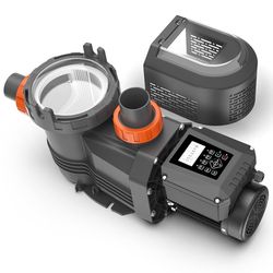 Variable Speed Pool Pump, 1.8 HP Pool Pump Inground 220-240V,9114 GPH High Flow Powerful Swimming Pool Pump for Above Ground with Filter Basket