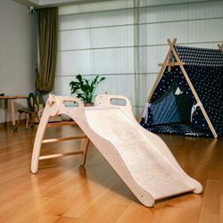 New In Box Kidodido Foldable Wooden Slide For Toddlers Kids