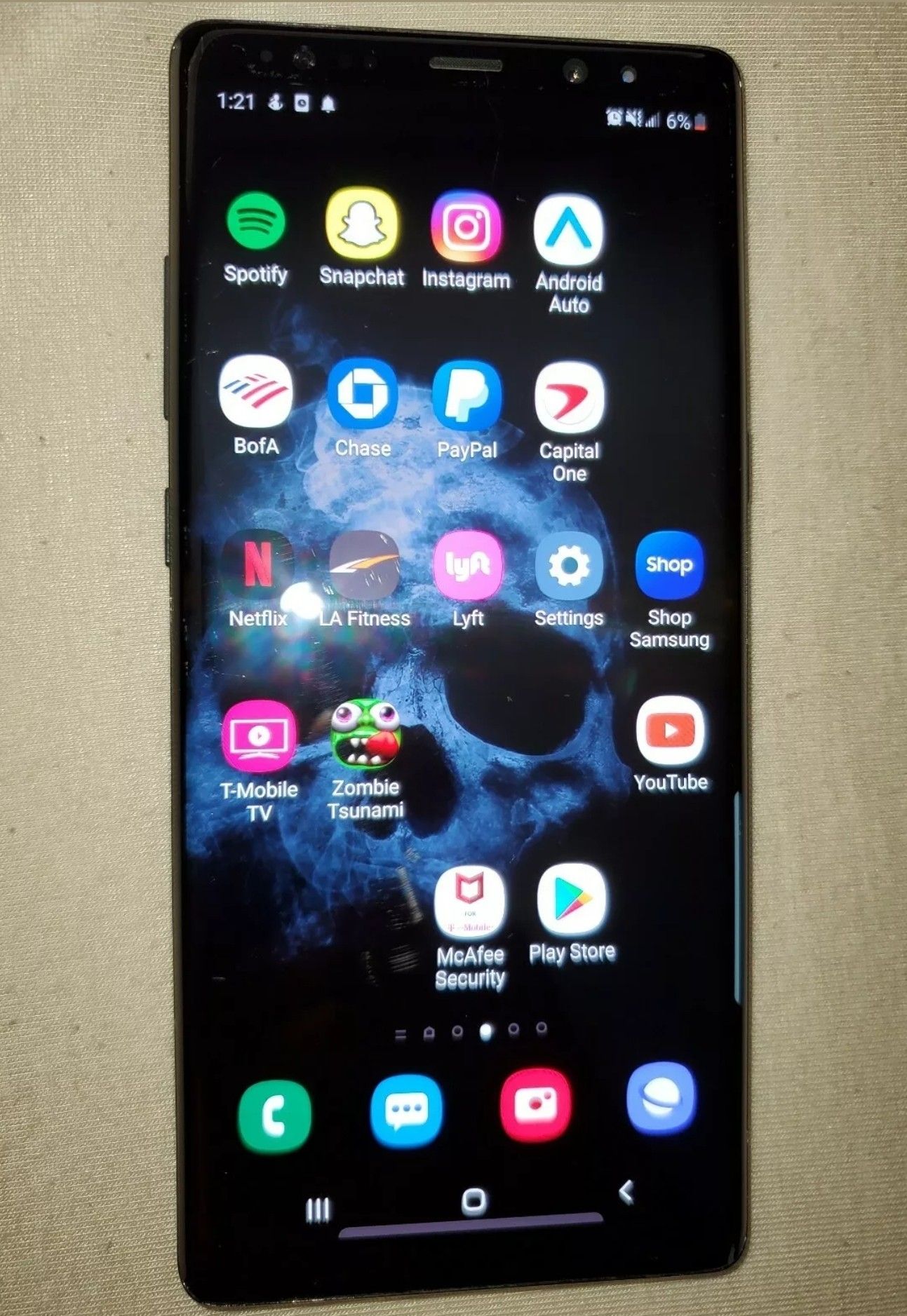 Samsung Galaxy Note 8 T-Mobile 64gb midnight black